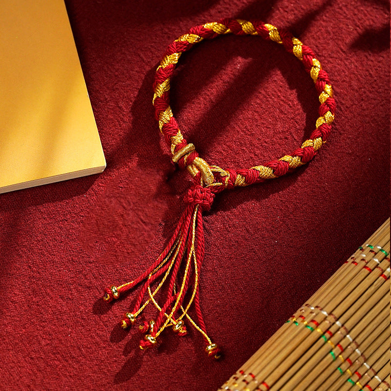 Chinese style ladies bracelet with dragon scale knot hand-woven bracelet