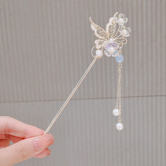 Chinese ancient style hairpin lantern hairpin high-end hairpin Hanfu Chinese style shaking head ornaments for women