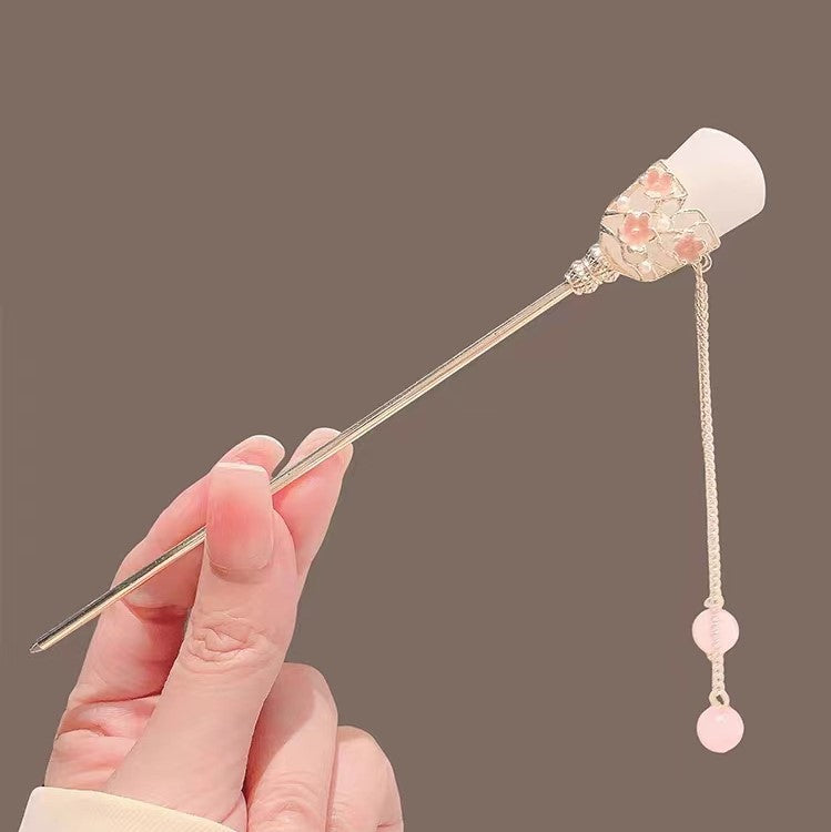 Chinese ancient style hairpin lantern hairpin high-end hairpin Hanfu Chinese style shaking head ornaments for women
