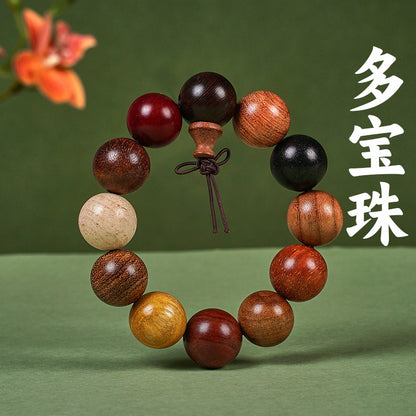 Chinese style natural sandalwood bracelets 20mm*12 pieces men's and women's accessories