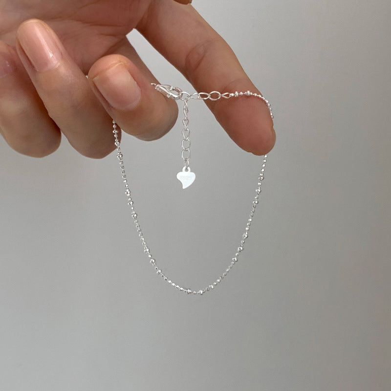 Chinese style natural irregular pearl s925 sterling silver bracelet female beaded silver bracelet