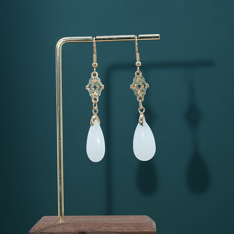 Chinese ethnic style Song Dynasty tassel earrings Chinese style ancient style earrings cool earrings for women