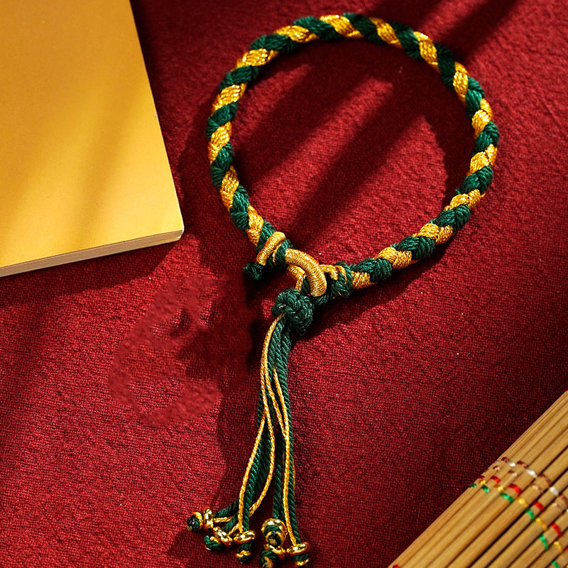 Chinese style ladies bracelet with dragon scale knot hand-woven bracelet